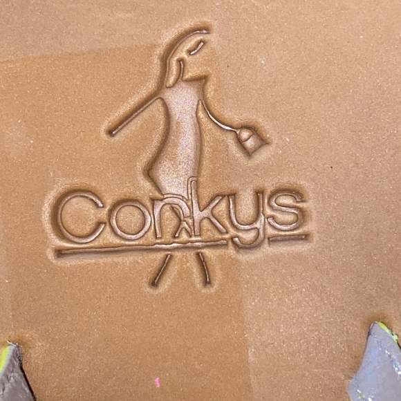 CORKYS CRAYOLA WO SIZE 9  Colorful Sandals BUCKLE ANKLE STRAP. EUC CLEAN - Picture 2 of 10